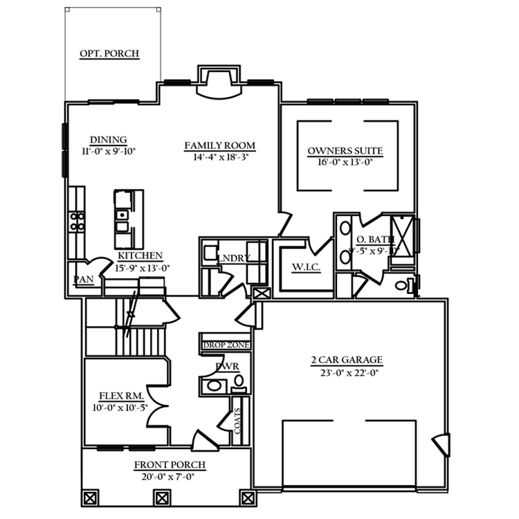 Crawford Floor Plan - TruNorth Homes