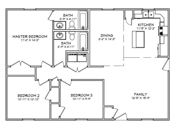 Azalea Floor Plan - TruNorth Homes